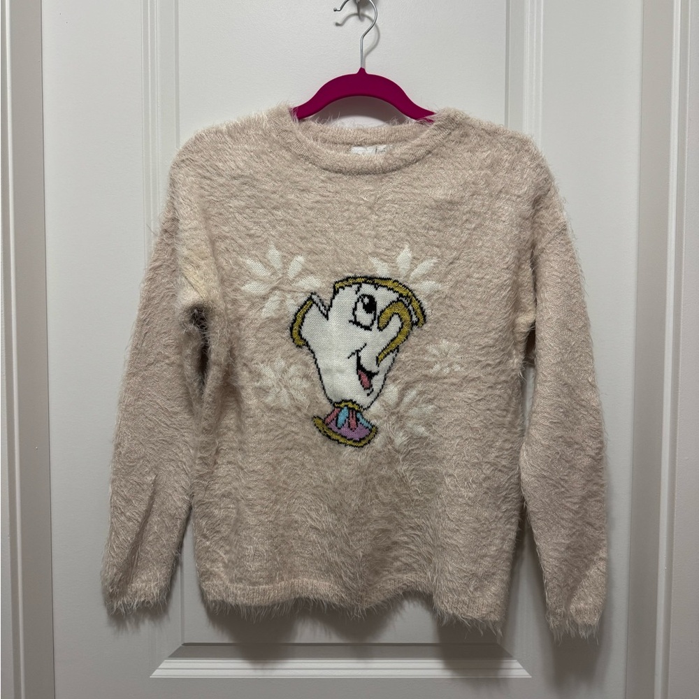 Primark Disney Chip from beauty and the beast blush pink sweater